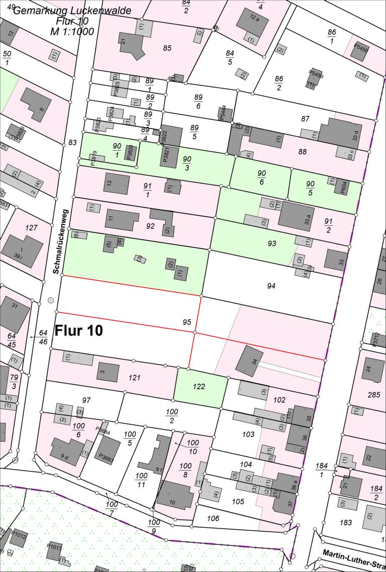 Flurstückszerlegung Luckenwalde